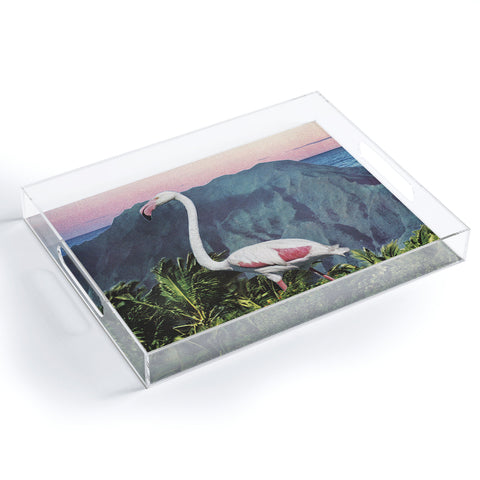 Sarah Eisenlohr Flamingo I Acrylic Tray