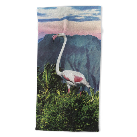 Sarah Eisenlohr Flamingo I Beach Towel