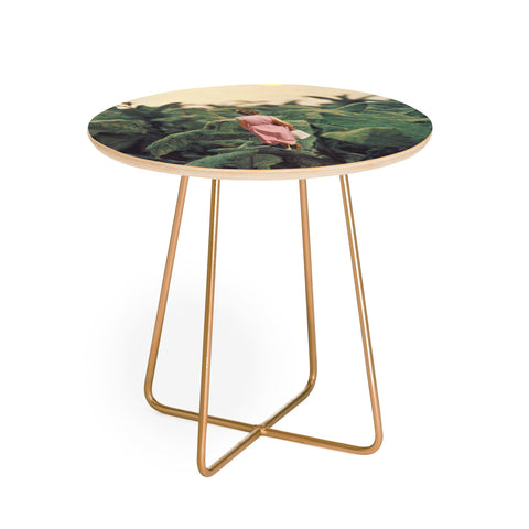 Sarah Eisenlohr Walking into Leaves Round Side Table