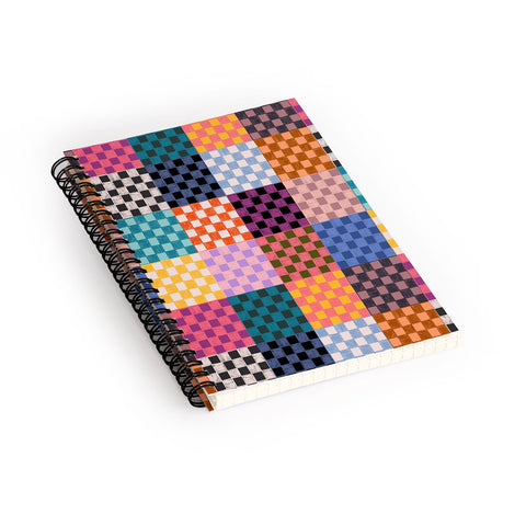Schatzi Brown Alice Check Multi Spiral Notebook