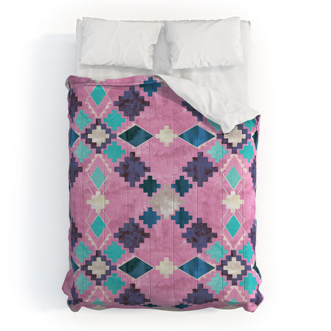 Schatzi Brown Andie Tribal Pink Comforter