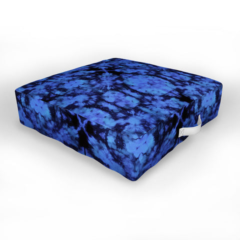 Schatzi Brown Bexeley Tie Dye Blue Outdoor Floor Cushion