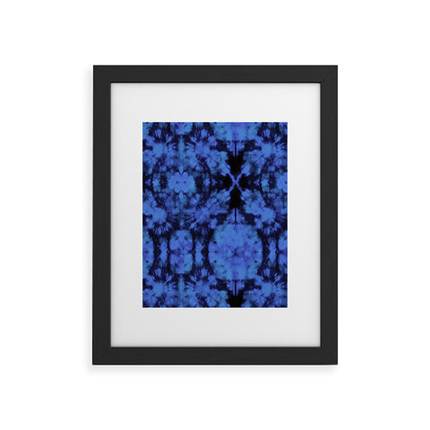 Schatzi Brown Bexeley Tie Dye Blue Framed Art Print