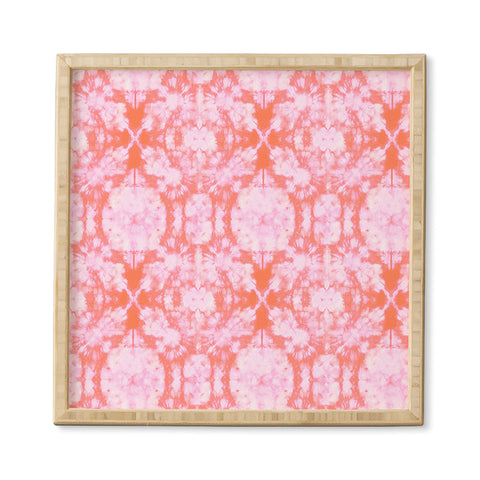 Schatzi Brown Bexeley Tie Dye Pink Framed Wall Art