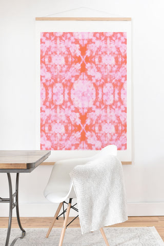 Schatzi Brown Bexeley Tie Dye Pink Art Print And Hanger