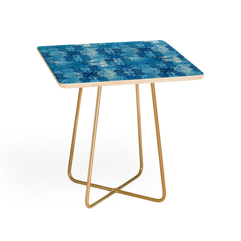 Schatzi Brown Boho Turquoise Flower Side Table