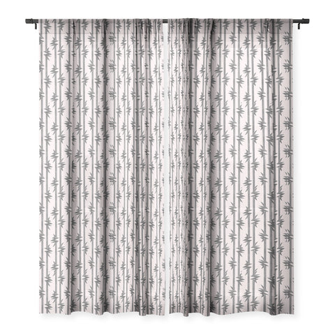 Schatzi Brown Burst Black Sheer Window Curtain