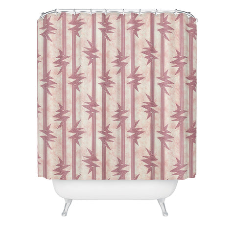 Schatzi Brown Burst Pink Shower Curtain
