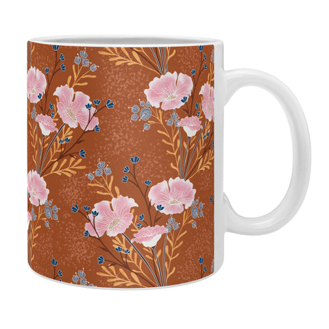 Schatzi Brown Carrie Floral Caramel Coffee Mug