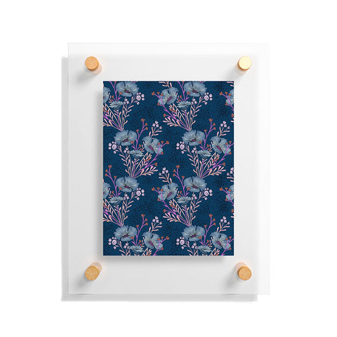 Schatzi Brown Carrie Floral Navy Floating Acrylic Print