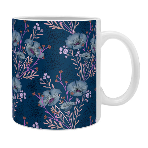 Schatzi Brown Carrie Floral Navy Coffee Mug