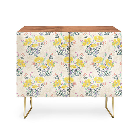 Schatzi Brown Carrie Floral Yellow Credenza