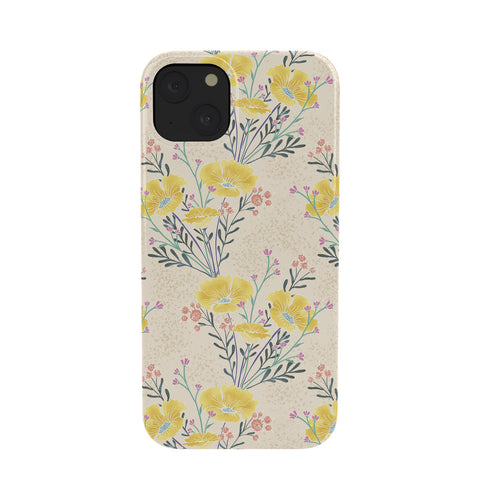 Schatzi Brown Carrie Floral Yellow Phone Case