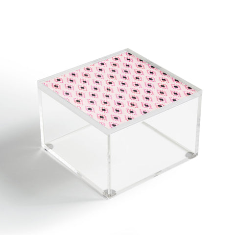 Schatzi Brown Desert Triangle Pink Acrylic Box