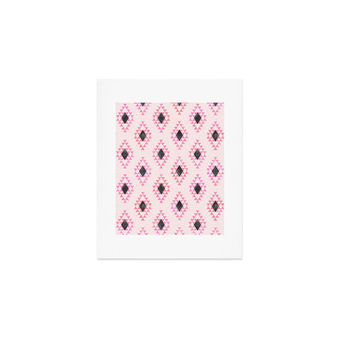 Schatzi Brown Desert Triangle Pink Art Print