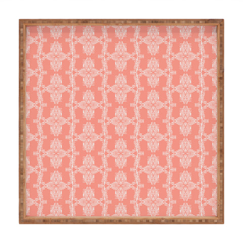 Schatzi Brown Dolyn Global Pink Square Tray
