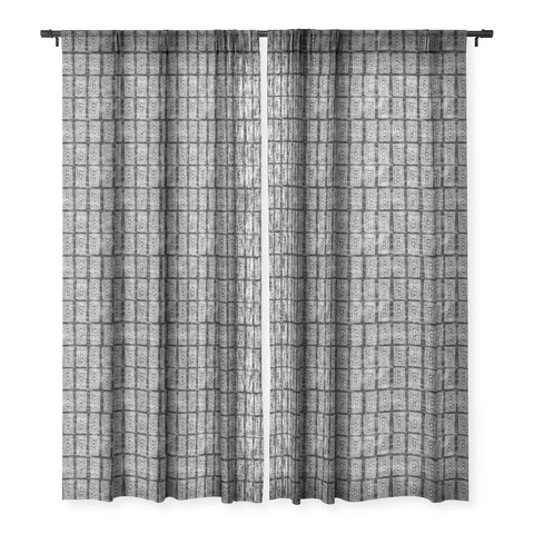 Schatzi Brown Efate Black Sheer Window Curtain