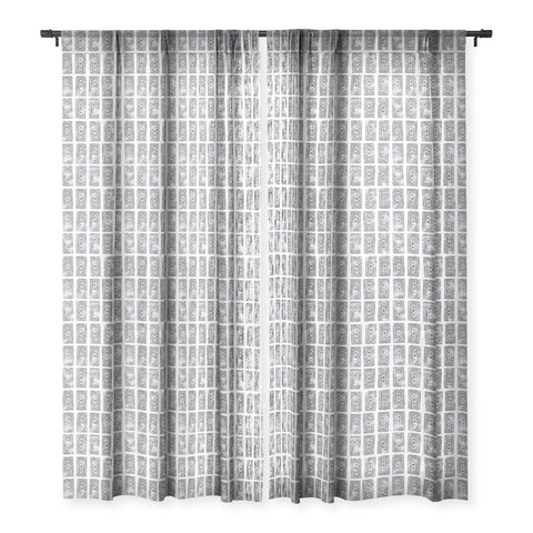 Schatzi Brown Efate White Sheer Window Curtain