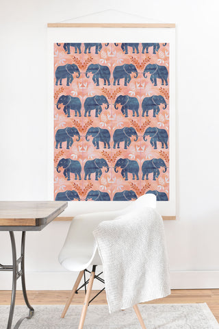 Schatzi Brown Elephant 1 Mango Art Print And Hanger