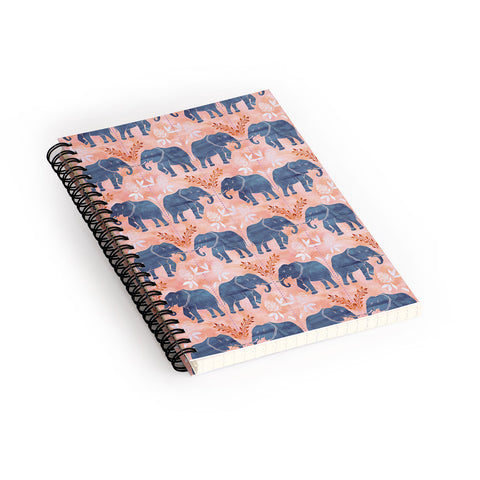Schatzi Brown Elephant 1 Mango Spiral Notebook