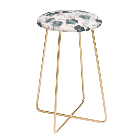 Schatzi Brown Emma Floral Stone Counter Stool