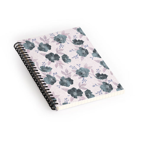 Schatzi Brown Emma Floral Stone Spiral Notebook