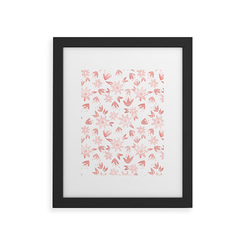 Schatzi Brown Erinn Floral Pink Framed Art Print