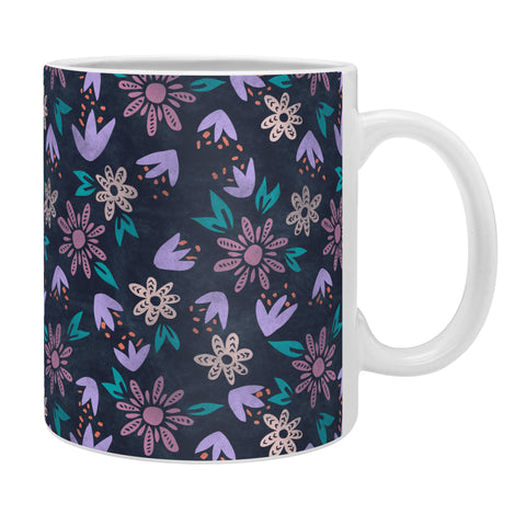 Schatzi Brown Erinn Floral Purple Coffee Mug