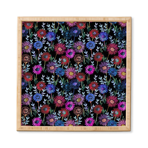 Schatzi Brown Gillian Floral Black Framed Wall Art