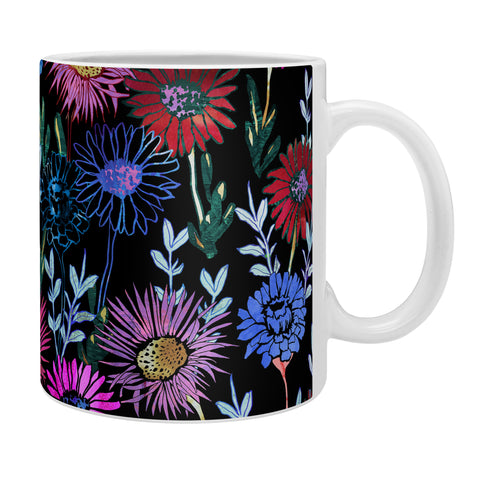 Schatzi Brown Gillian Floral Black Coffee Mug