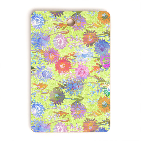 Schatzi Brown Gillian Floral Lime Cutting Board Rectangle