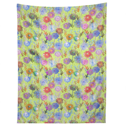 Schatzi Brown Gillian Floral Lime Tapestry
