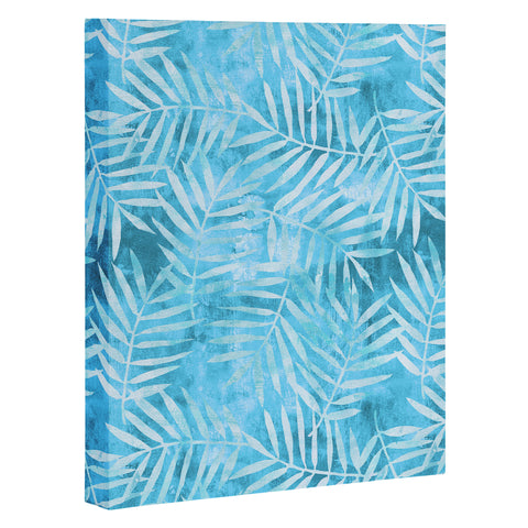 Schatzi Brown Goddess Palm Turquoise Art Canvas