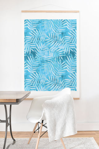 Schatzi Brown Goddess Palm Turquoise Art Print And Hanger