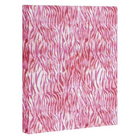 Schatzi Brown Hot Pink Zebra Art Canvas
