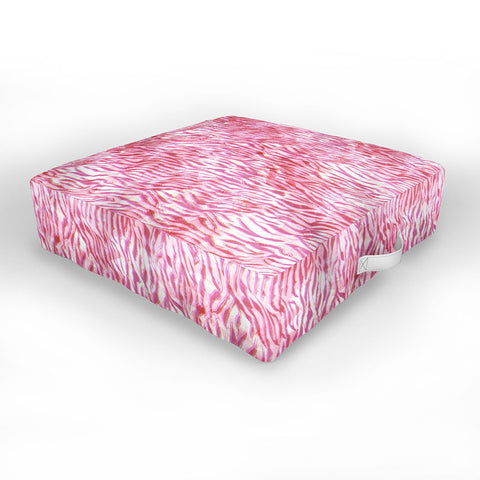 Schatzi Brown Hot Pink Zebra Outdoor Floor Cushion