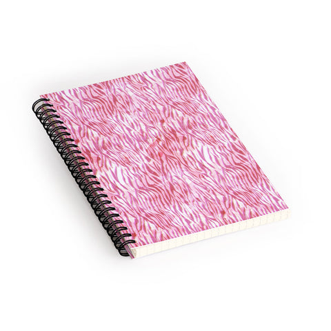 Schatzi Brown Hot Pink Zebra Spiral Notebook