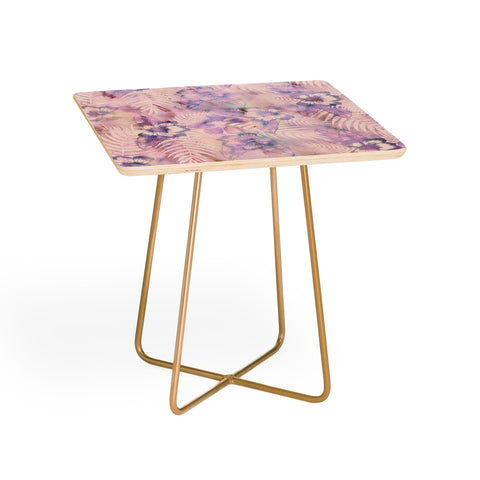 Schatzi Brown Hula Hibiscus Washout Side Table
