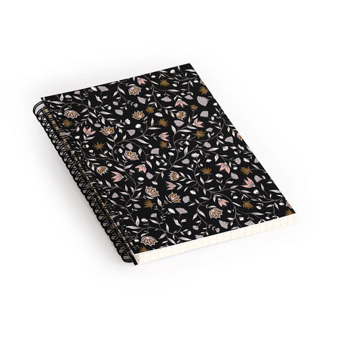 Schatzi Brown Innessa Floral Midnight Spiral Notebook