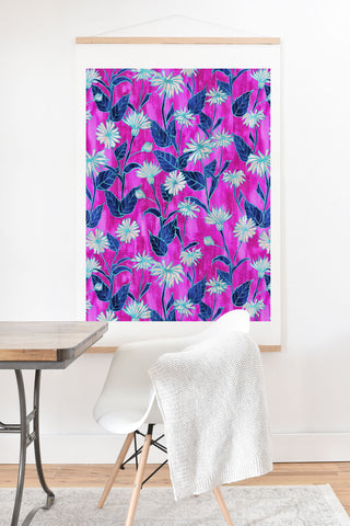 Schatzi Brown Justina Floral Pink Art Print And Hanger
