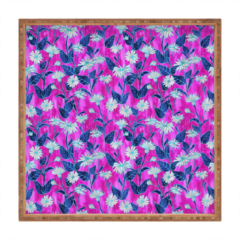 Schatzi Brown Justina Floral Pink Square Tray