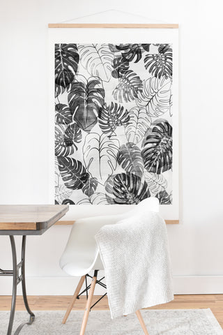 Schatzi Brown Kona Tropic black white Art Print And Hanger