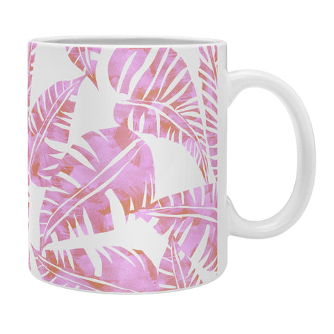 Schatzi Brown Lani Kai Leaf Pink Coffee Mug