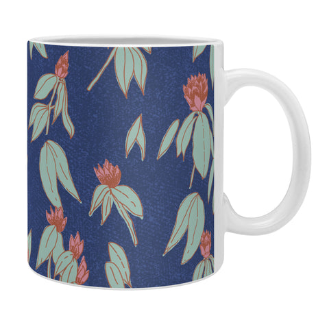 Schatzi Brown Leila Flowers Blue Coffee Mug
