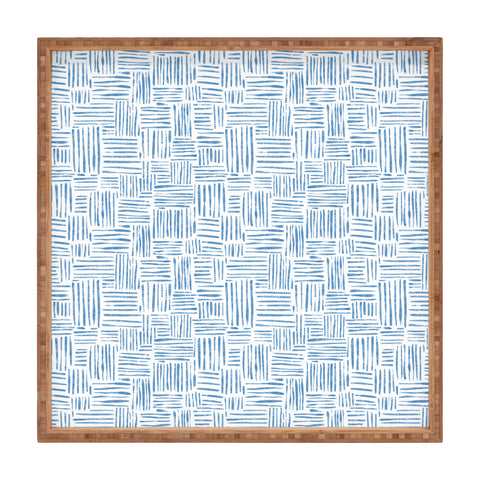 Schatzi Brown Leila Marks Blue Square Tray