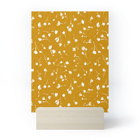 Schatzi Brown Libby Floral Marigold Mini Art Print