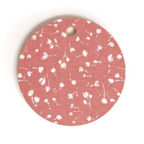Schatzi Brown Libby Floral Rosewater Cutting Board Round