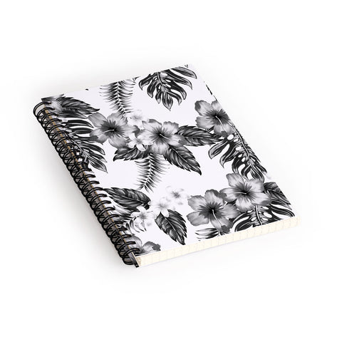 Schatzi Brown Live Aloha black and white Spiral Notebook