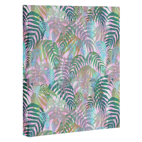 Schatzi Brown Lost in the Jungle pink green Art Canvas