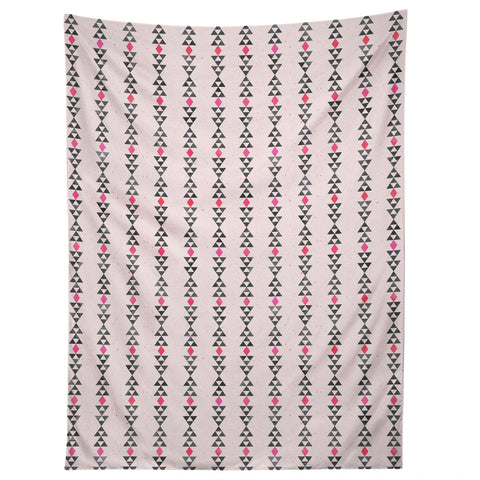Schatzi Brown Love Triangle I Pink Tapestry
